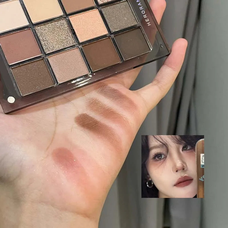 HERORANGE 12-color Eyeshadow Palette Multiple Colors Suit All Makeup Qme