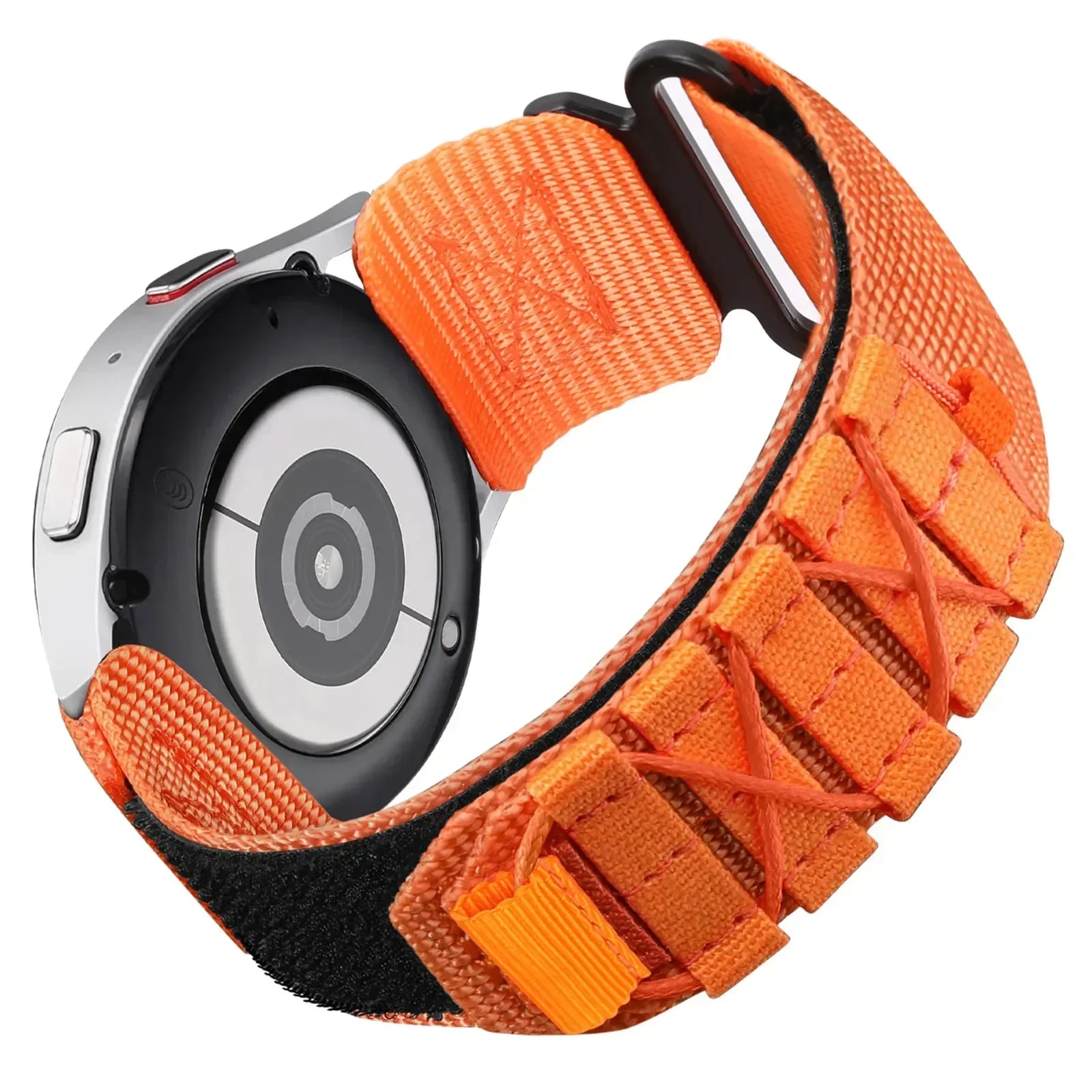 20mm 22mm Nylon Strap For Huawei watch GT4 46MM GT3 PRO 43mm/GT2 42mm GTS/GTR Sport Band for Samsung Galaxy 4/5/6 Classic 5pro Qme Orange 20mm