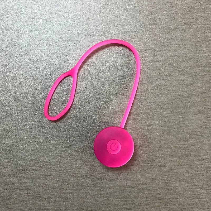 Outdoor Backpack Lights Silicone LED Night Running Warning Light Camping Riding Wind Rope Light Travel Equipment Tool Safety Qme Pink