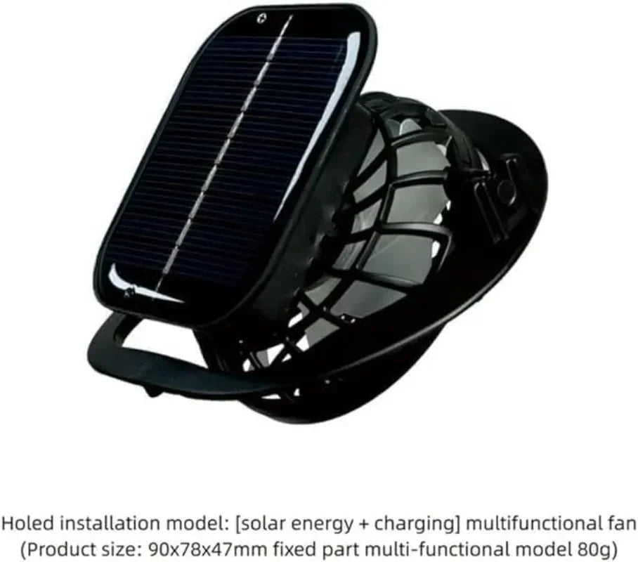 Solar Fan Bucket Hat Lightweight Breathable Wide Brim for Beach Gardening Hiking Rechargeable Via Sun or USB Cable for Men Women Qme
