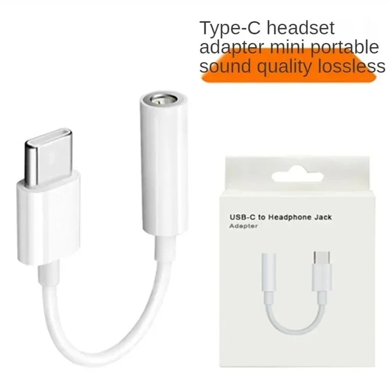 10pcs Type-C to 3.5mm adapter, LeTV to 3.5 phone headphone conversion, suitable for Android audio adapter cable Qme