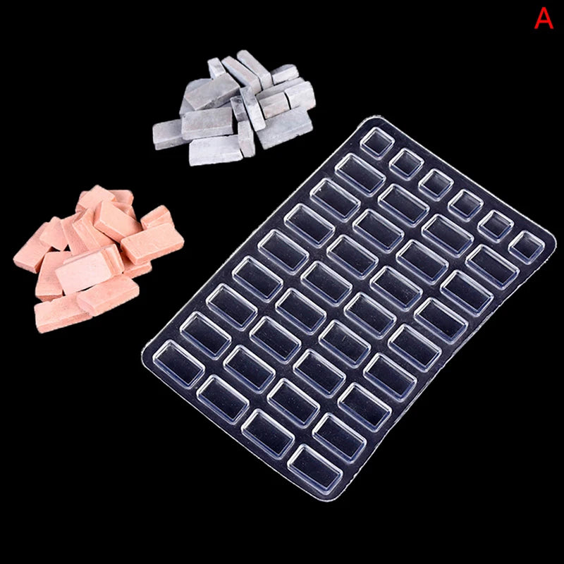 1Pc Building Making Mini Brick Sand Table Silicone Mold Cement Model Brick Small House Handmade Diy Home Decoration Qme A