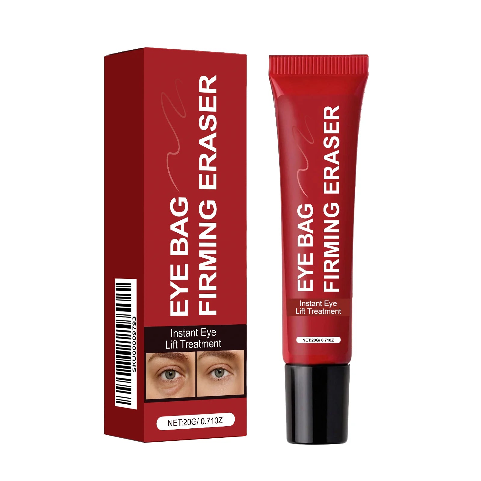 Retinol Eye Cream Firming Eye Bags Lightening Dark Circles Anti Aging Moisturizing Tightening Skin Instant Eye Lifting Treatment Qme 20g Boxed