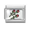 Design Colorful Earth Sun Sunflowers Stainless Steel Link fit 9mm Italian Flowers Series Jewelry Making DIY Charm Bracelet Gifts Qme Style 7