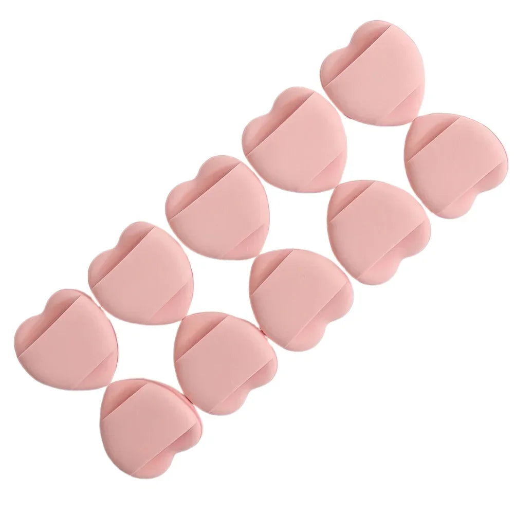 Mini Hydrophilic Makeup Sponge Latex-free Liquid Powder Foundation Qme 10Pcs Pink