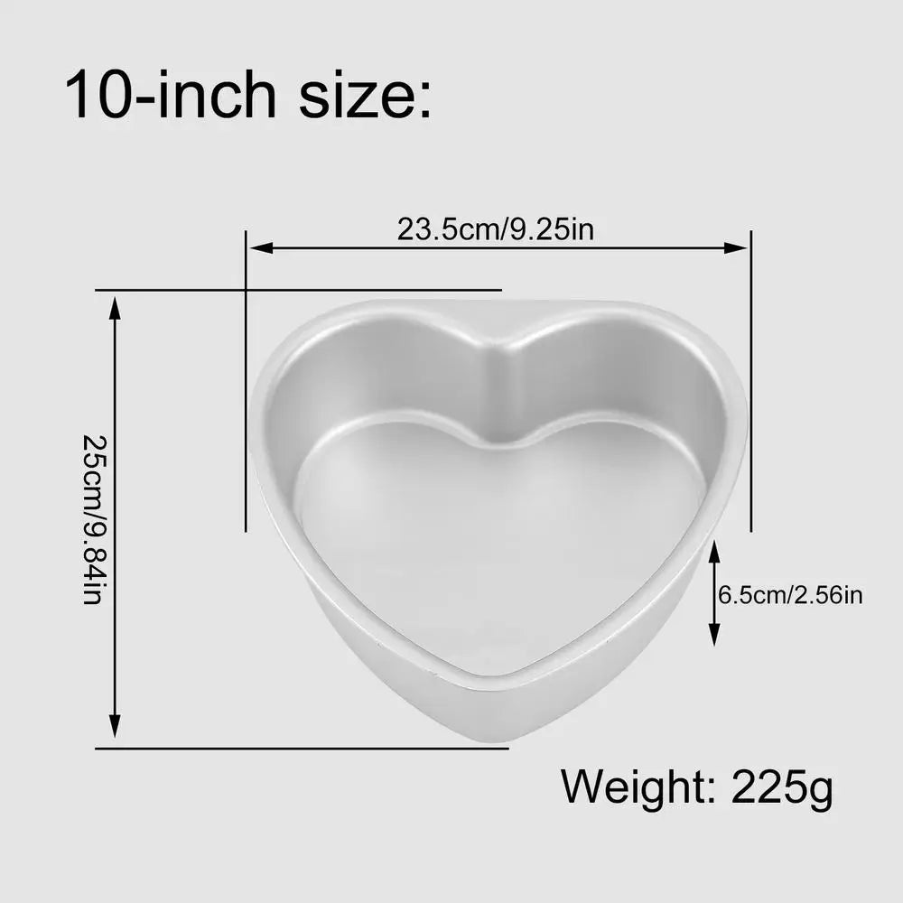 Baking Pan Heart Easy Release Kitchen Tools Loaf Baking Pans Cake Mold for Cheesecake Muffin Dessert Valentines Wedding Birthday Qme 10 inches