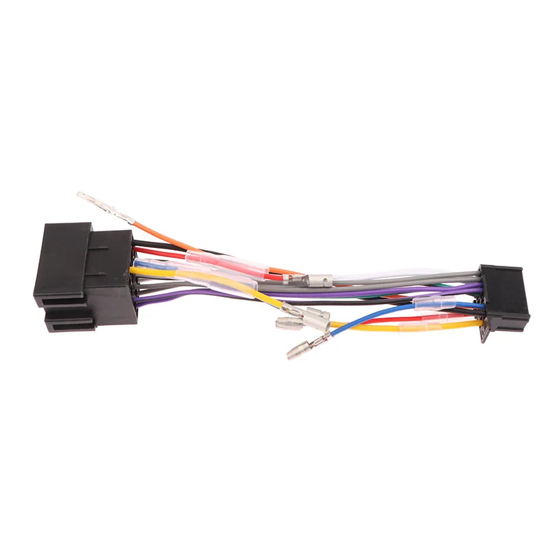 Car Stereo Radio ISO Standard Wiring Harness Connector Plug Cable Qme