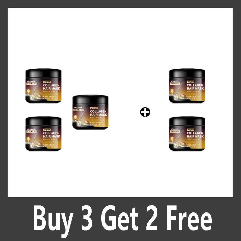 Keratin Hair Mask Moisturizer Conditioner Soft Smooth Frizz Damaged Hair Care Repair Damaged Hair Restore Shine Mask Qme Buy 3 Get 2 Free