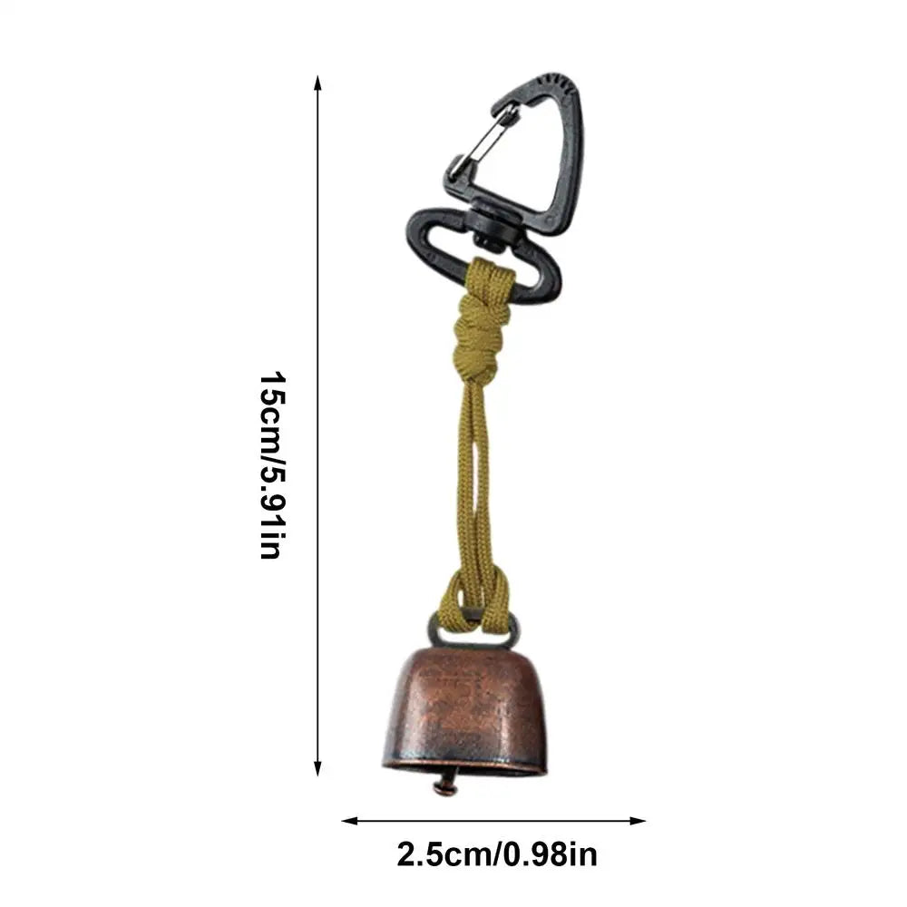 Loud Bear Bell Outdoor Camp Safety Supplies Trekking Safety Bell for Hikers Fishermen Visitors Dog Owners Travelers Hiking Trail Qme A
