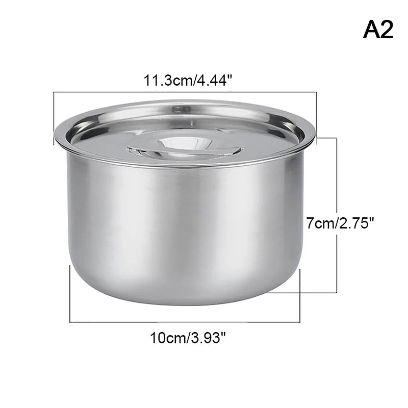 Stainless Steel Rice Bowl Lid Soup Steamed Anti-scalding Child Small Qme A2