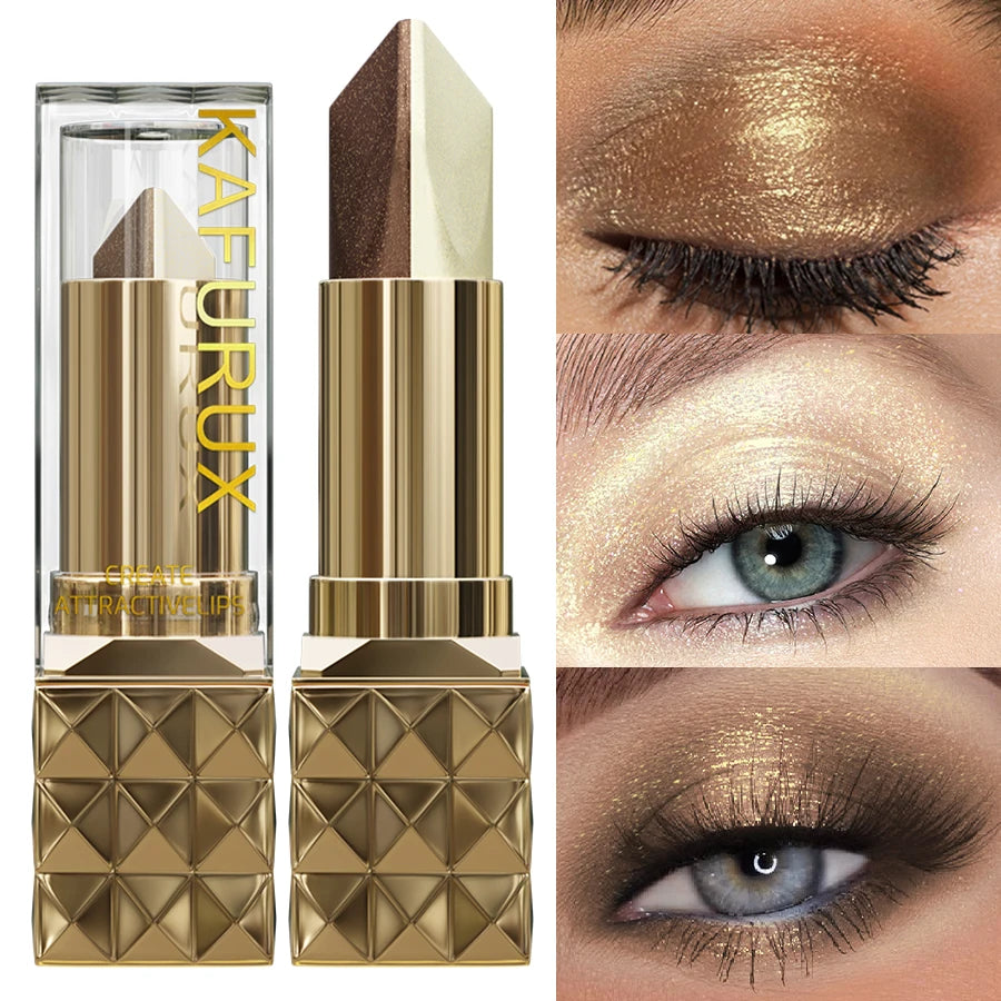Two Eye Shadow Stick Waterproof Without Smudging Natural Contour Qme 202