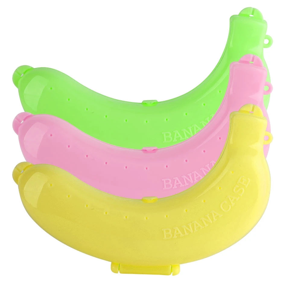 Banana Shell Cute 3 Colors Fruit Banana Protector Box Holder Case Lunch Container Storage New Case Lunch Qme