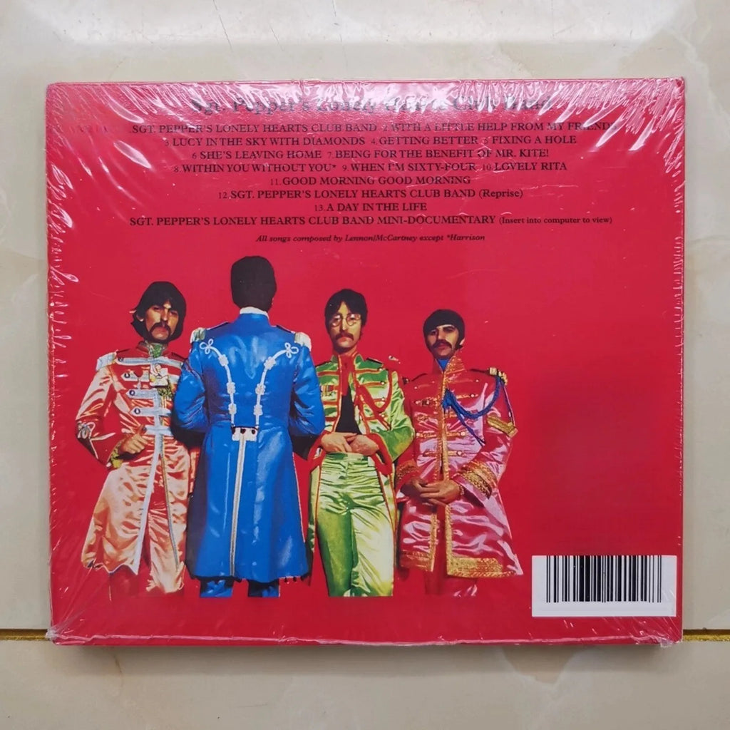Timeless Psychedelic Rock CD with Iconic Surreal Collage Art Print, Features Orchestral Arrangements & Experimental Vibes Qme