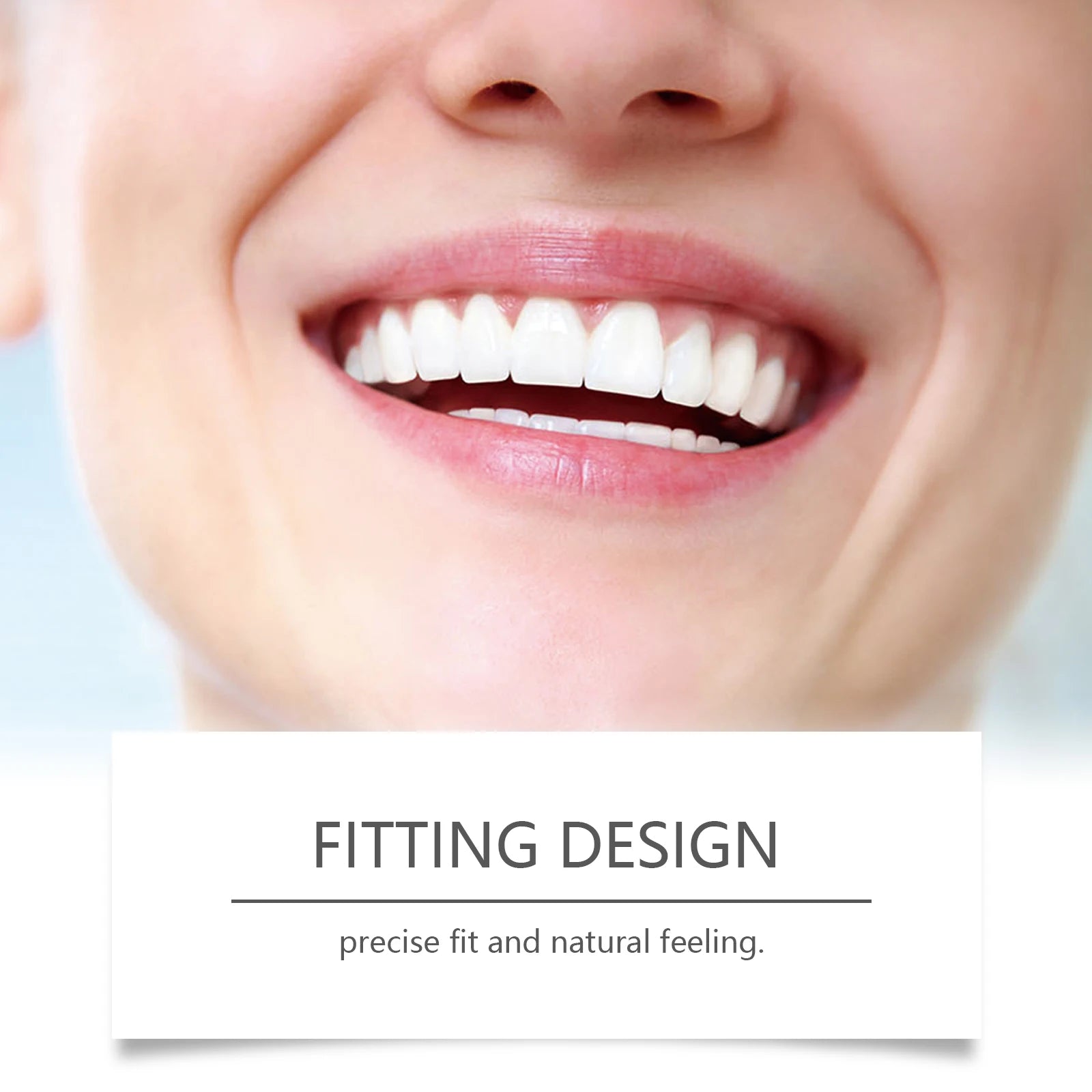 Silicone Denture Set Soft Wearproof Fitting Teeth Repair Missing Restore Bright Smile Upper and Lower False Teeth Dentures Kit Qme