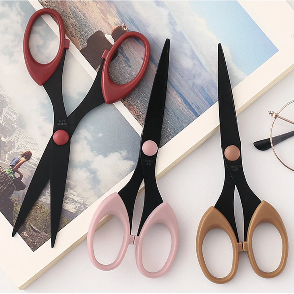 1 pc/set Stainless Steel Ultra Sharp Blades and Comfort Grip Handles Scissors - For Office, Home, School, Sewing, And Crafts Qme