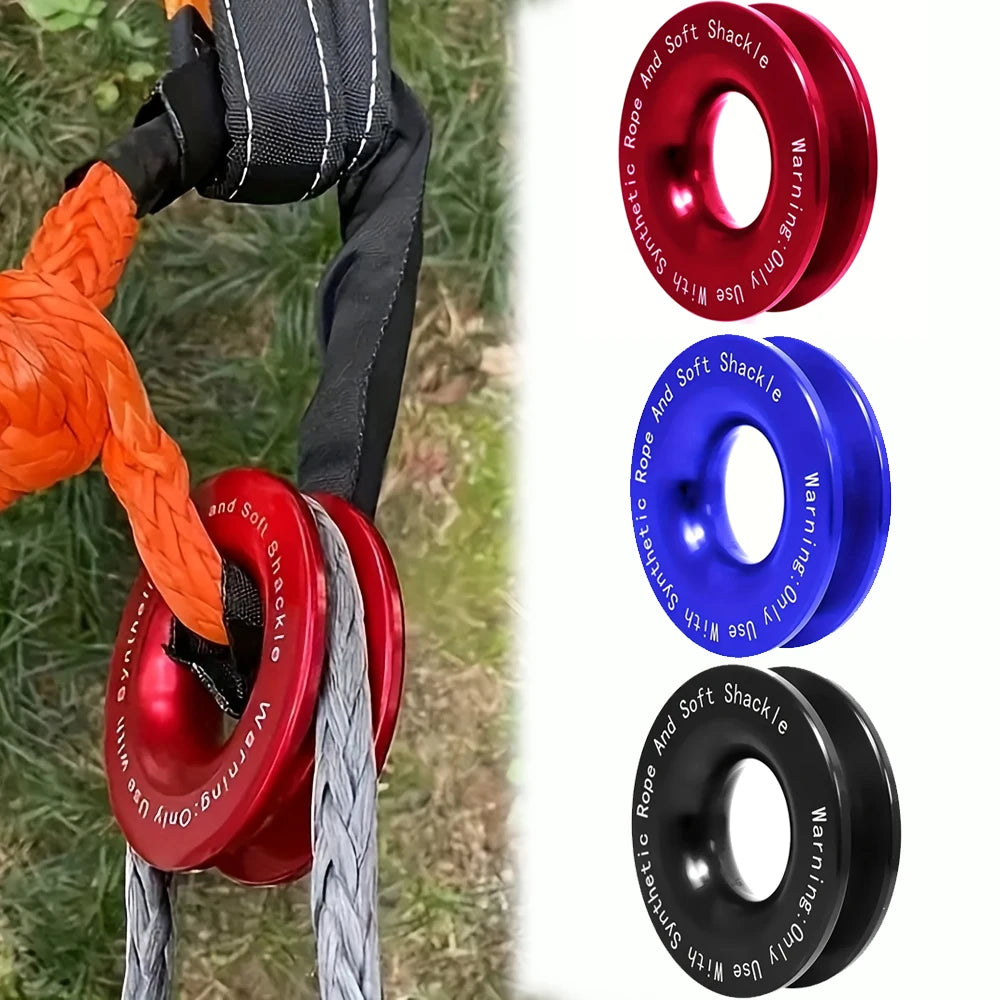 45000lbs Aluminum Recovery Ring Set Rugged Shackles Off-road Trailer Accessories, for ATV UTV SUV Truck Vehicle Recovery Qme