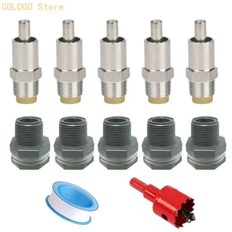 5 Pig Waterer Nipples Stainless Steel Easy Installation Watering Tool Qme