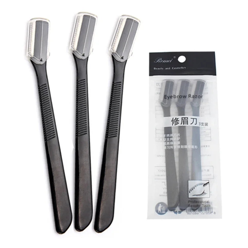 Eyebrow Trimmer Face Razor Portable Blades Shaver Knife Hair Remover Qme