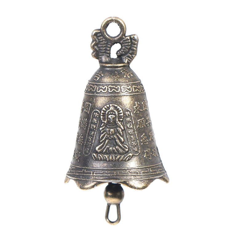 Copper Sculpture Pray Guanyin Bell Antique S Mini Brass Qme
