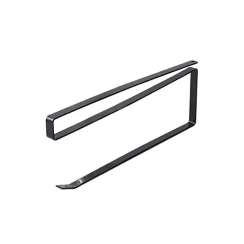 Wall Mounted Kitchen Tissue Rack Metal Non Perforated Roll Paper Qme Black