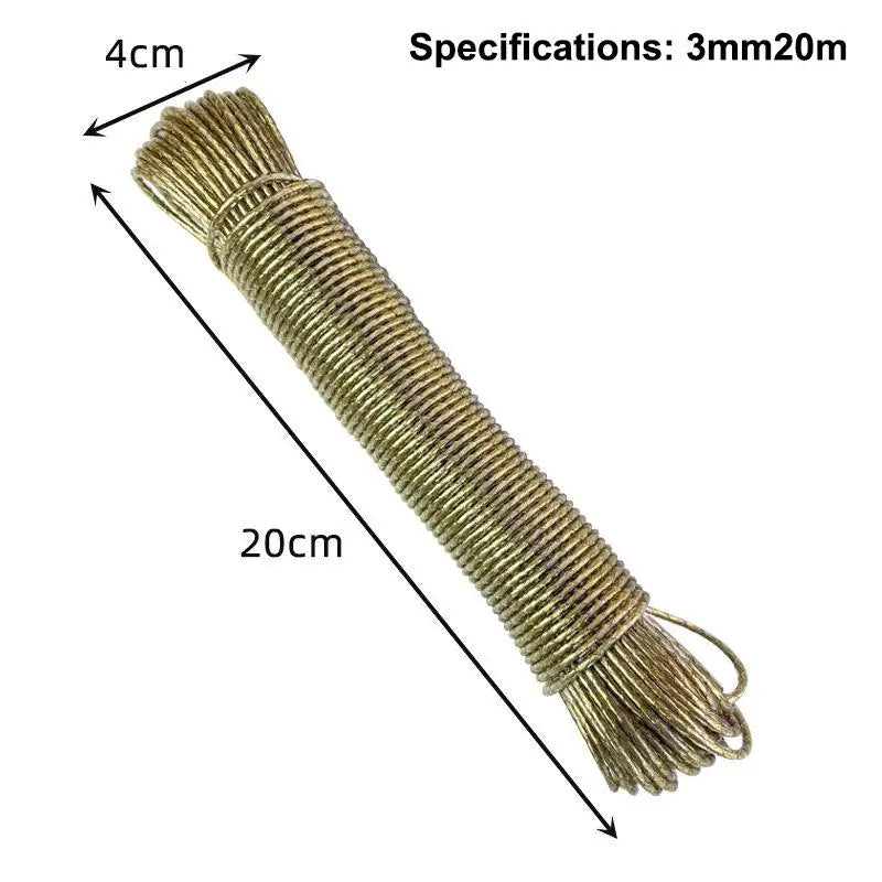 Portable Clothesline 10 20 30 50M Garden Camping Travel Clothes Qme F1