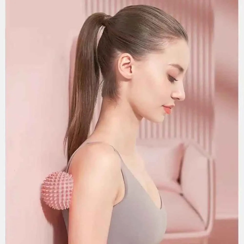 Yoga Hedgehog Massage Ball Yoga Fascia Ball Sports Fitness Muscle Relaxation Massage Stick Shoulder Neck Leg Sole Meridian Ball Qme