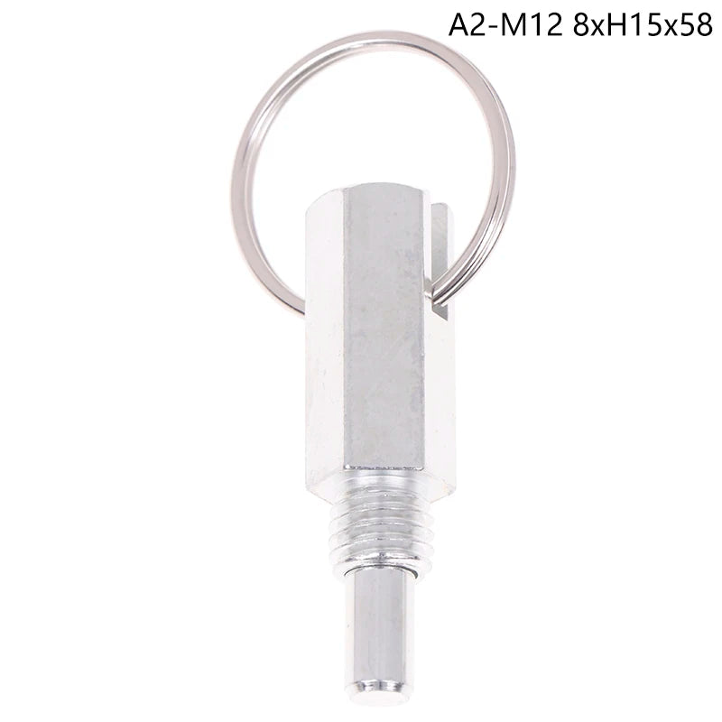 1pcSpring Pull Buckle Positioning Bolt Limit Pin Lift Ring Stage Qme M12