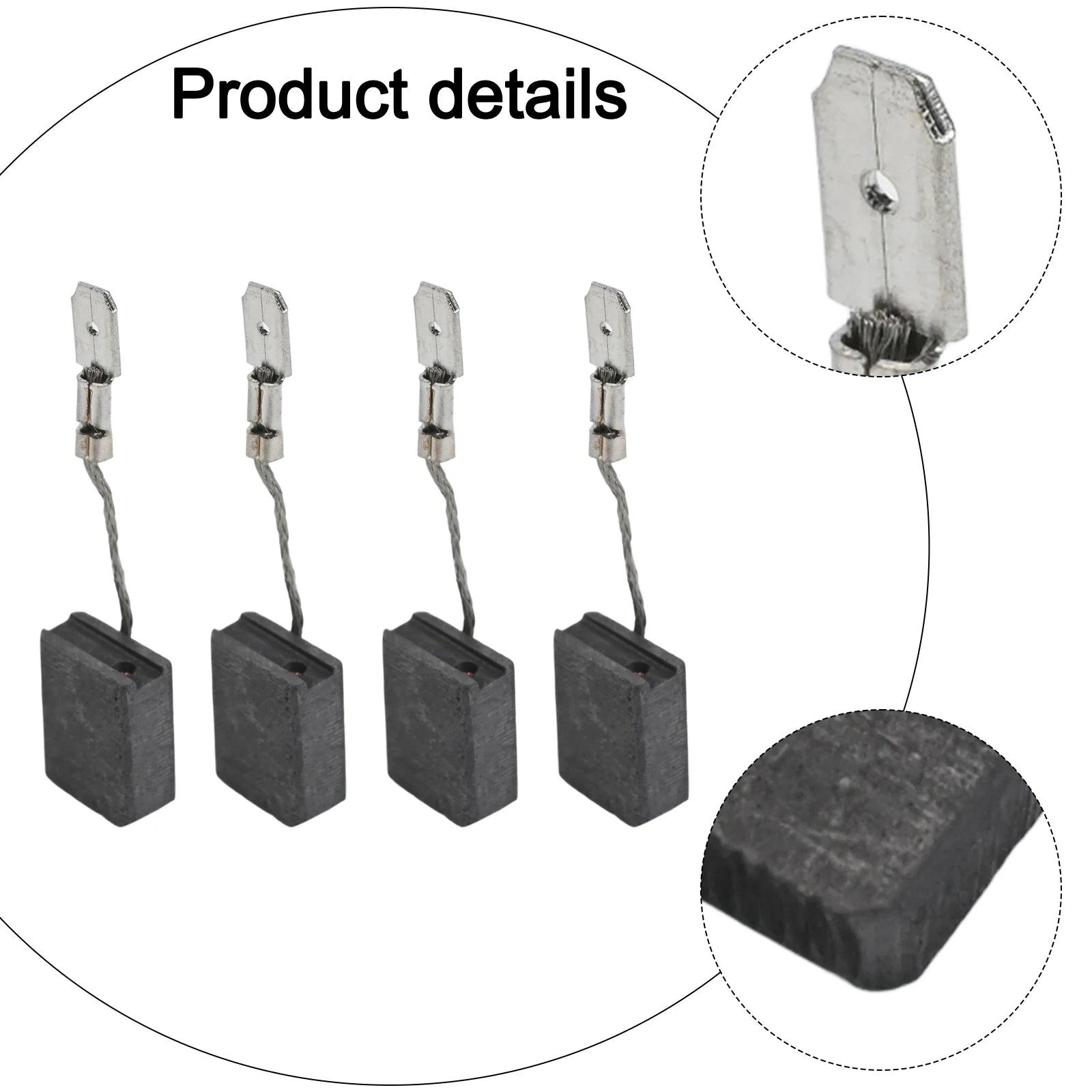 4pcs/set Carbon Brush For Metabo 316055220 Replacement Parts For WEP 15-150 Angle Grinder Power Tool Accessories Qme