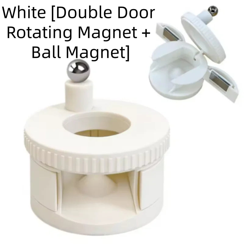 Rotating Automatic Glass Bead Cat's Eye Magnet Beginner Friendly Super Strong Magnet Rotating Cat Eye Nail Magnet Qme 1pcs white 2
