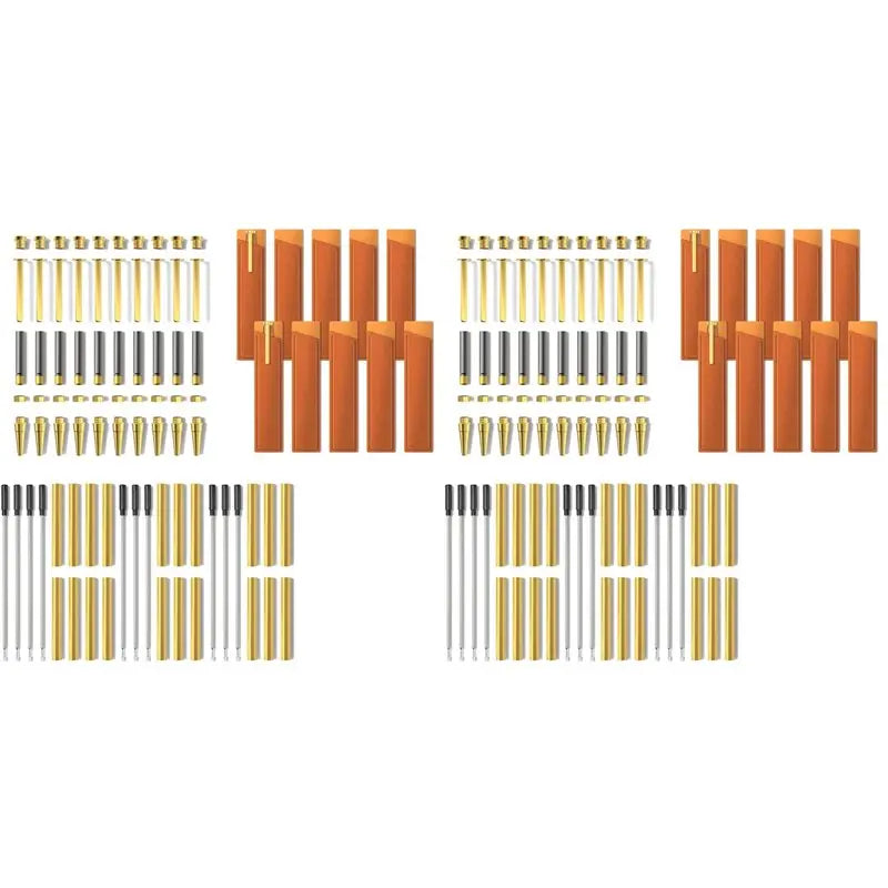 A02F-Pen Kits For Woodturning 20 Pack 20 Pen Covers-Pen Making Tools With Black Ink Pen Making Kit Slimline Pen For DIY Coppe Qme As Shown