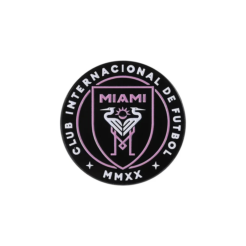 Football Star Surrounding Enamel Pins Letters Cr7 Football Club Messi 10 As Lapel Metal Badge Brooch Jewelry Gift In Wholesale Qme style 7