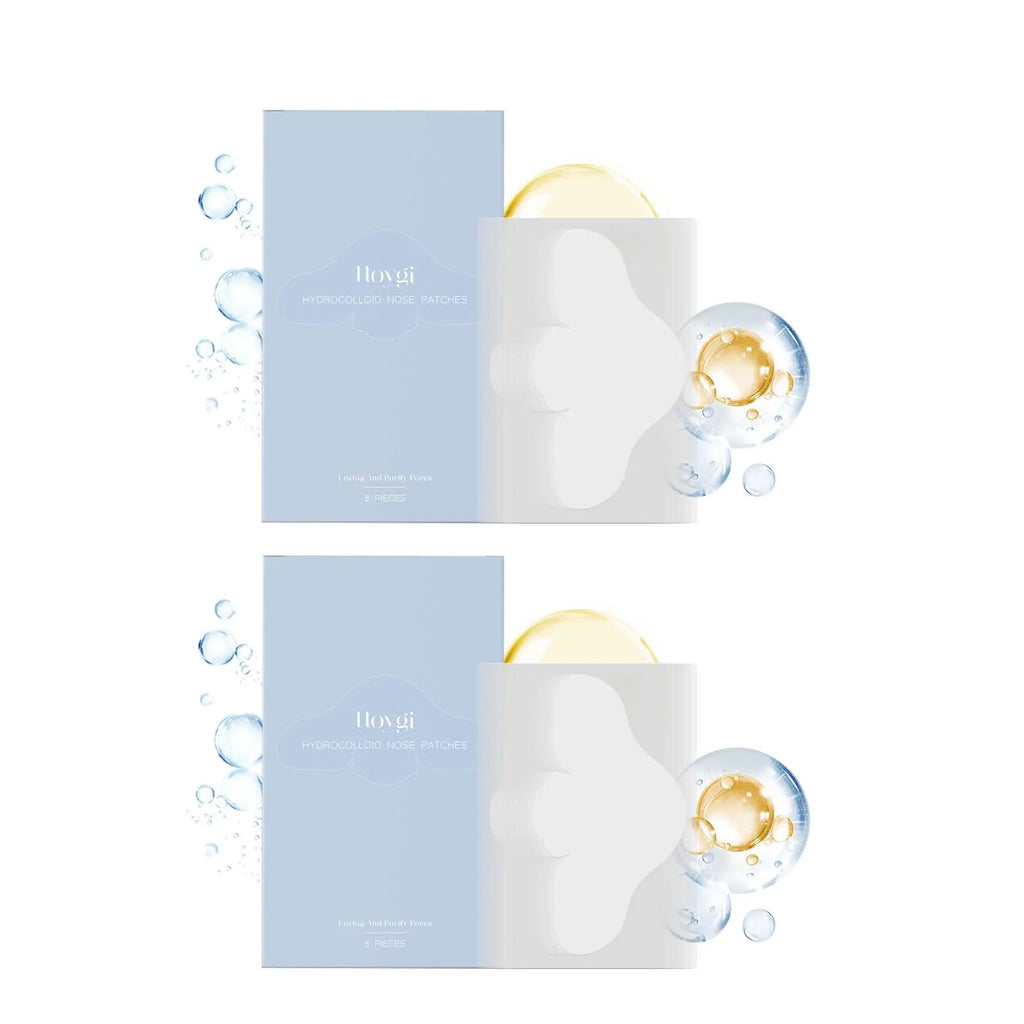 Salicylic Acid Nose Pore Strips Oil Control Hydrocolloid Nose Patches For Nose Blackheads Pimples Removal Refines Pores Non-Tigh Qme 2 x 8pcs Boxed