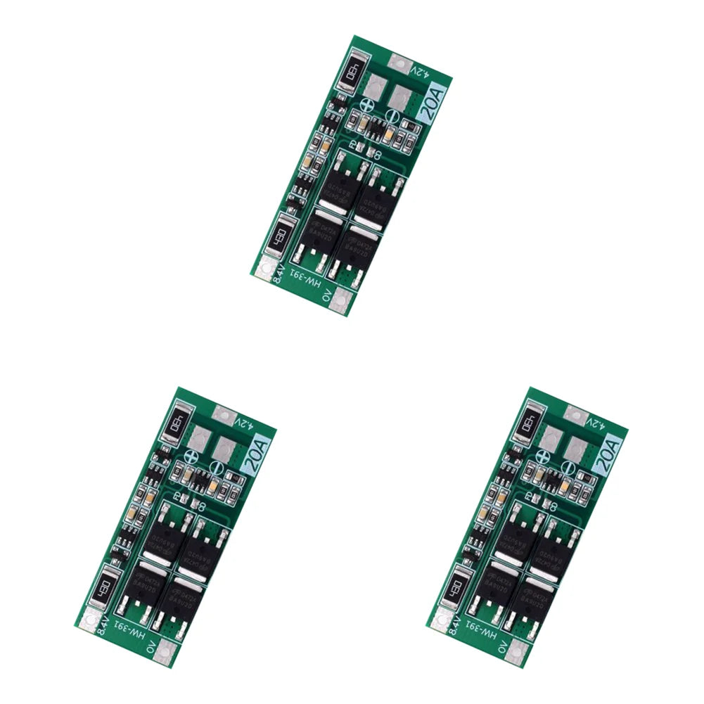 Charging Board Charger Module HW-391 2S 20A Lithium Battery Protection Board 18650 BMS Board Module Balance Qme 3PCS
