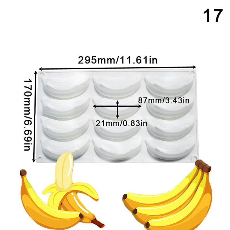 Strawberry French Dessert Mousse Moldorange Baking Mould Pineapple Qme 17