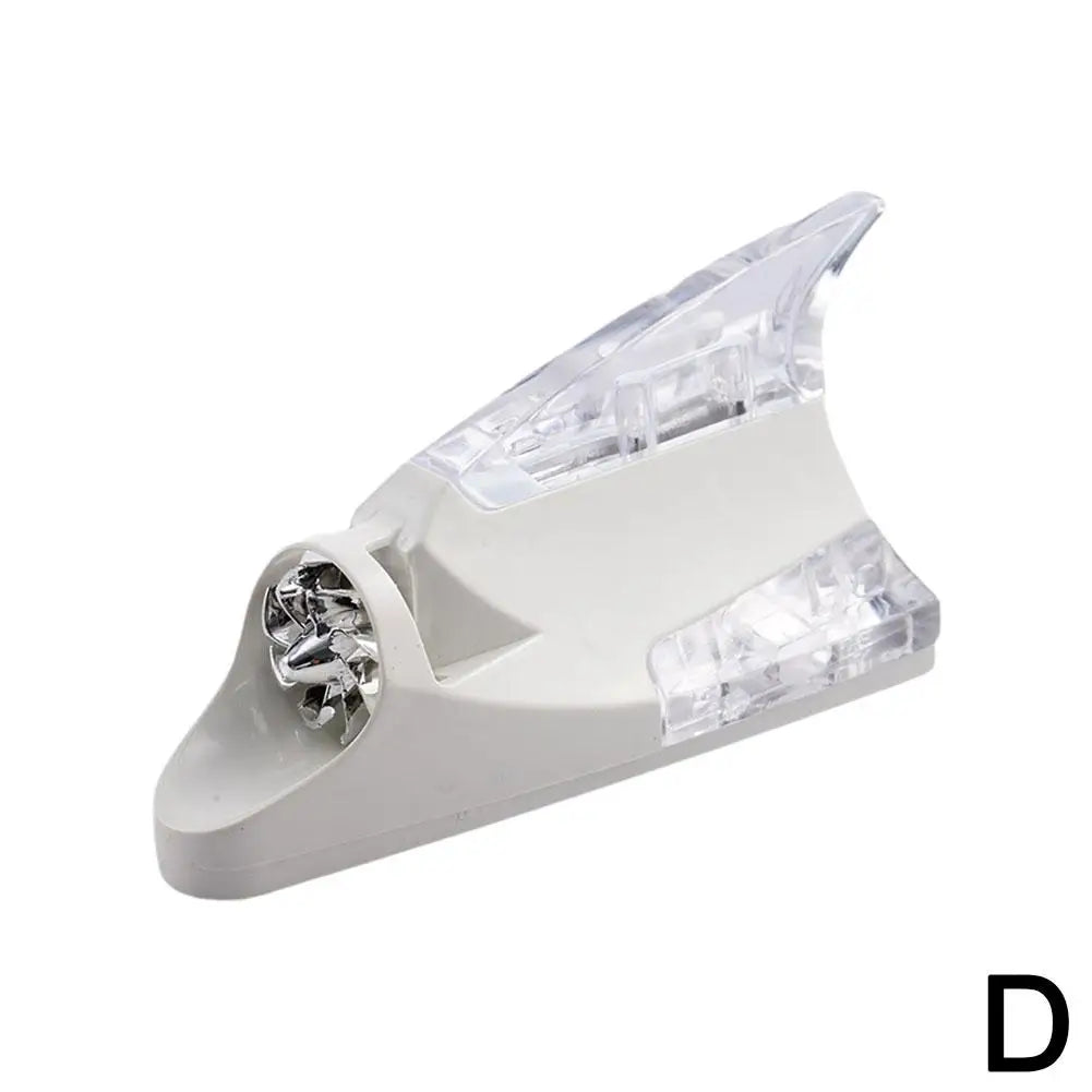 NEW Car decoration antenna shark fin wind light roof modification decorative light wiring free solar warning light Accessories Qme D