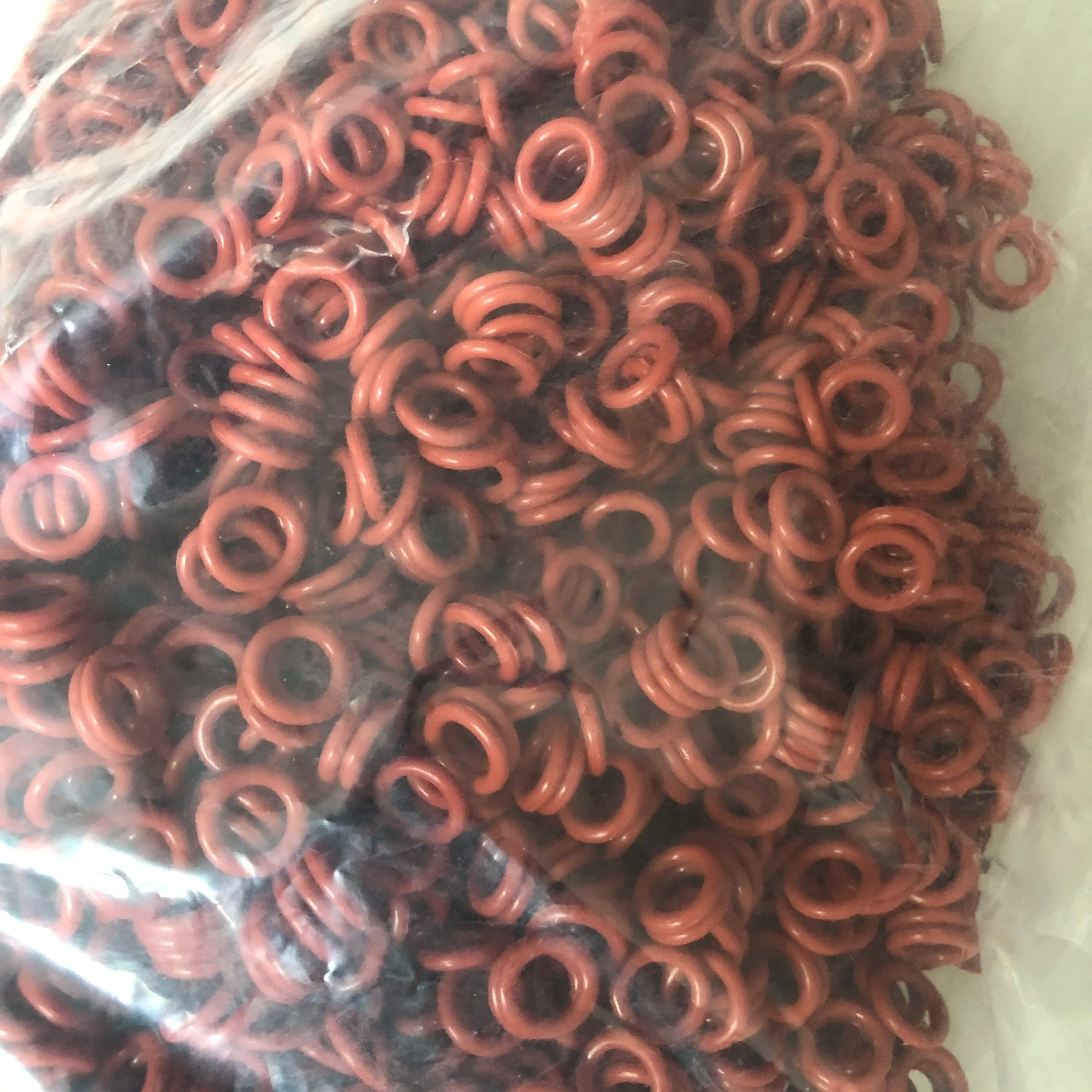 200pcs Silicone Soft O-Rings For Wrap Coil Tattoo Machine Gun Spring Accessories Supply Qme Red
