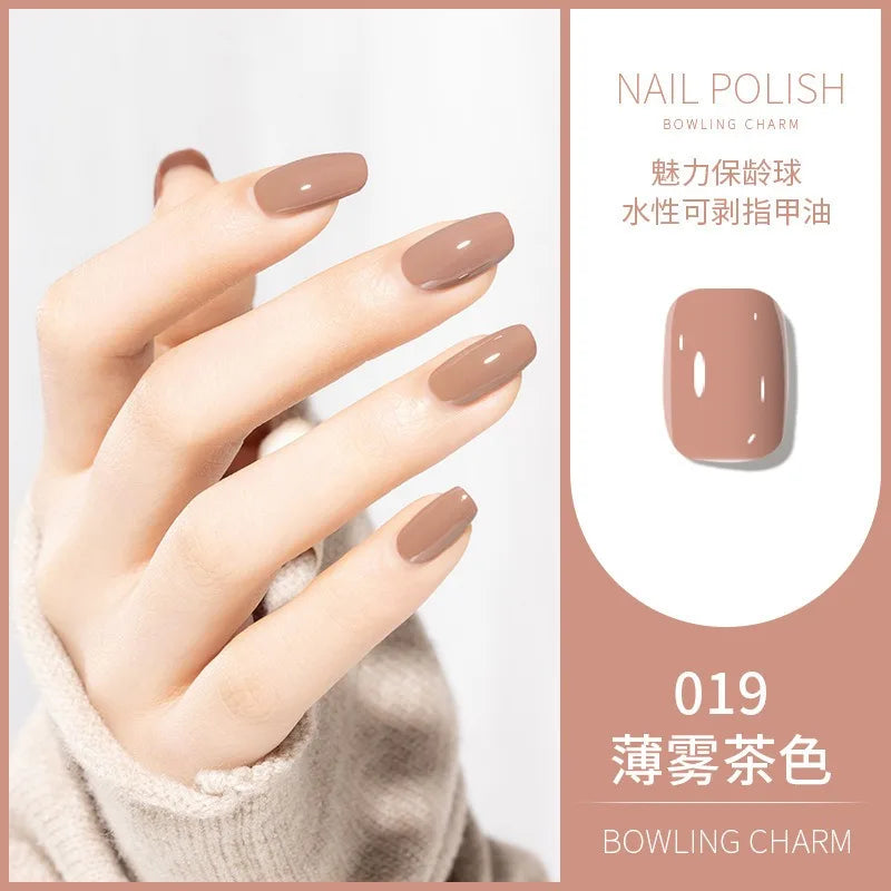 40 Colors Nail Polish Summer Water-based Quick Drying Tearable Art