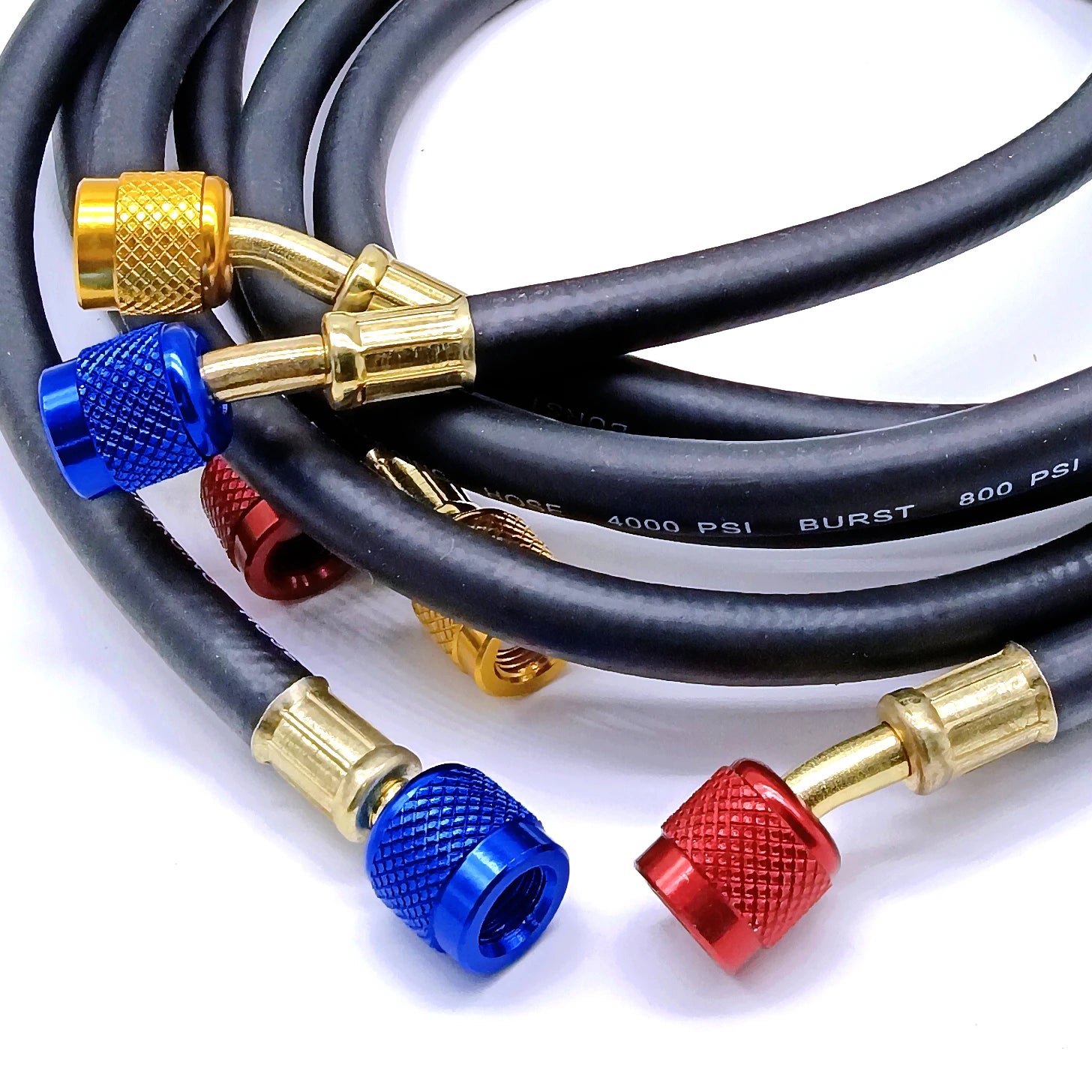 r134a R410A AC Refrigerant Charging Hoses HVAC Air conditioning tool car silicone hose pipe Air Condition System Maintenance Qme