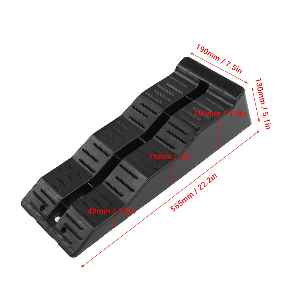 RV Leveling Ramps 11000LBS Load Capacity RV Leveler Wheel Chock for Travel Trailer Campers Truck RV Leveling Blocks Qme