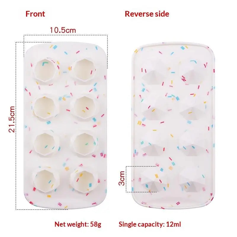 Mold Star Heart Shape Chocolate Candy Molds Silicone Trays Qme A2