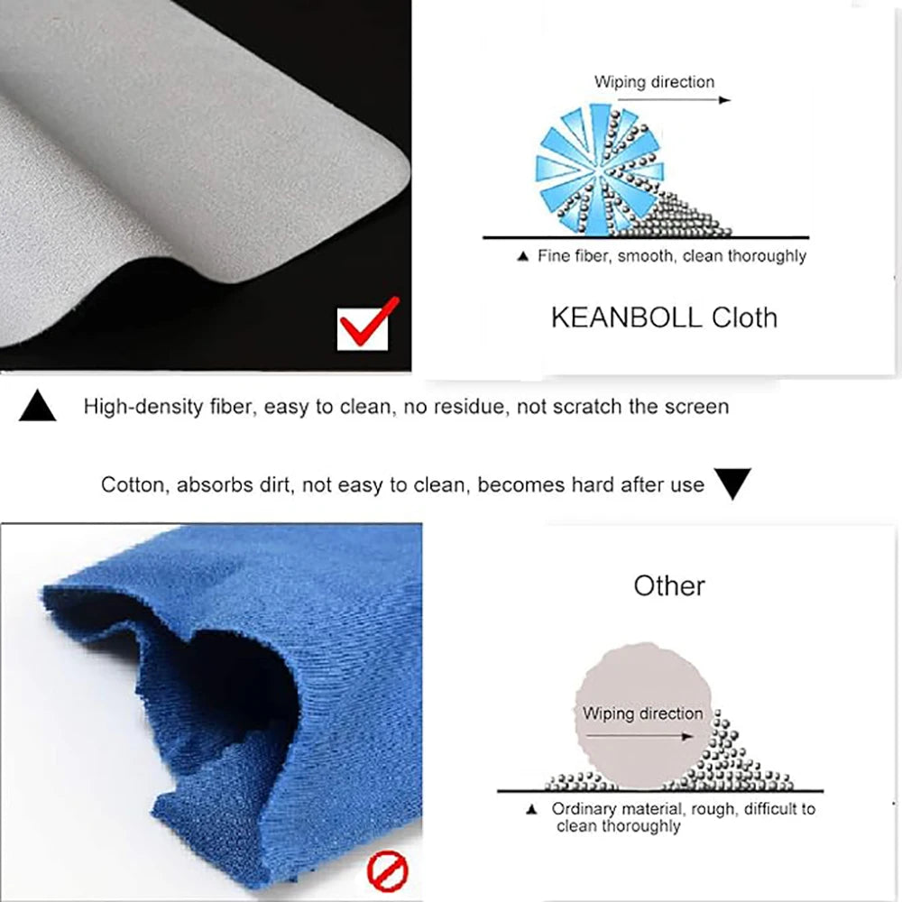 Laptap Macbook pro 13 14 15 Inch Keyboard Blanket Cleaning Cloth Glasses Lens Clothes Computer Screen Cleaner Protective Blanket Qme