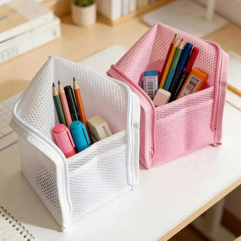 Large Capacity PVC Cosmetic Bag Waterproof Space Saving Toothbrush Qme