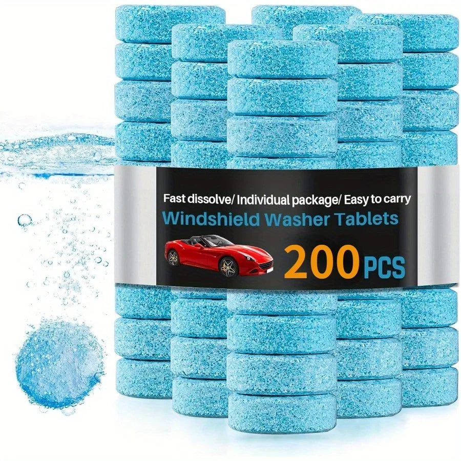 50/100/200Pcs Car Windshield Washer Tablets Glass Cleaner Concentrate Fluid Car Windshield Cleaner Automotive Qme