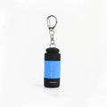 1Pc Led Micro Pocket Flashlight Portable USB Rechargeable Keychain Flashlight Waterproof Home Outdoor Hiking Camping Flashlight Qme Blue