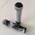1Pair TPR Rubber Ergonomic Comfortable Mountain Bike Handlebar Grips Qme White