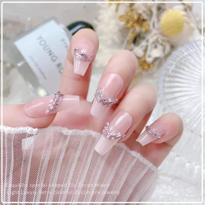Mini Zircon Diamond Nail Art Jewelry Colorful Decoration Qme