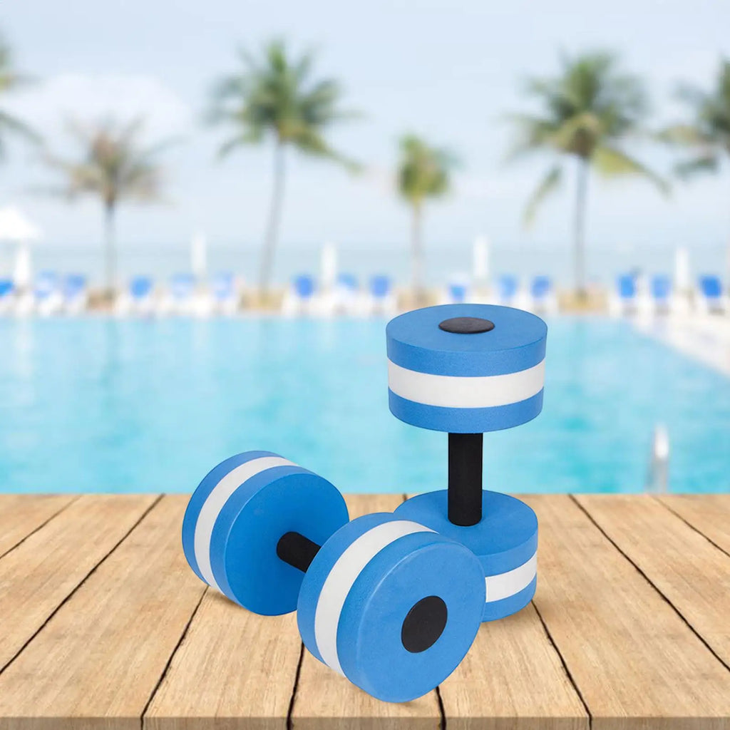 Water Dumbbells For Pool Exercise Floating Water Weights EVA Foam Pool Weights Lightweight Water Fitness Barbells Hand Bar Qme