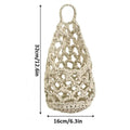 Macrame Plant Hanger Cotton Woven Decorative Space Saving Boho Flower Qme White