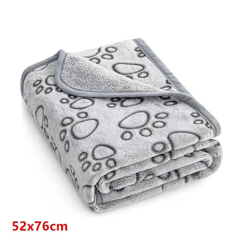 Ultra Soft Fluffy High Quality Pet Blanket Cute Cartoon Pattern Pet Mat Warm And Comfortable Blanket For Cat Dogs Cat Bath Towel Qme M