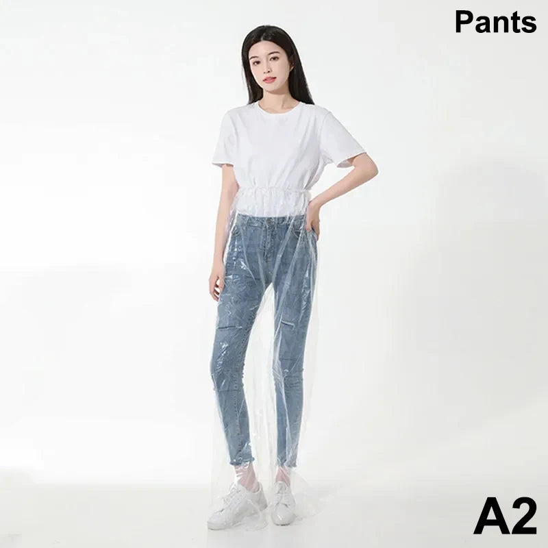 Disposable Rain Pants Thickened Foot Drift Waterproof Split Tourism Qme A2
